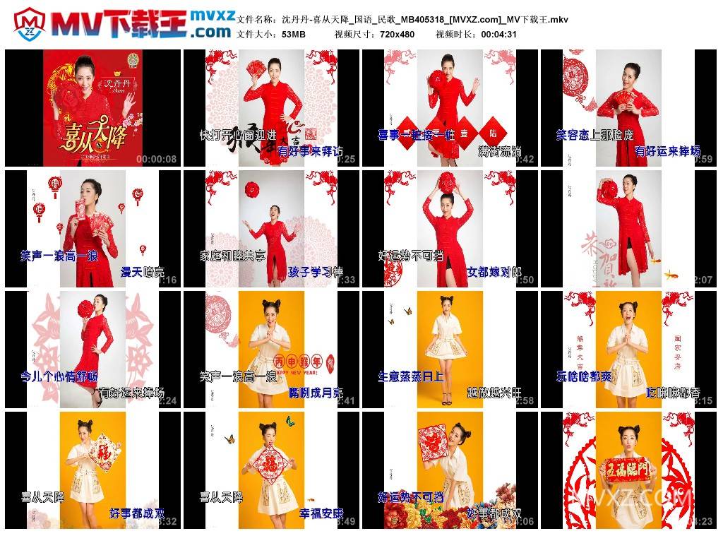 沈丹丹-喜从天降_国语_民歌_MB405318